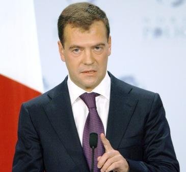 الرئيس الروسي ديمتري ميدفيديف